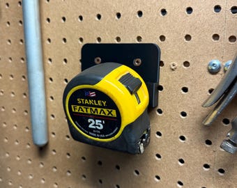 Measuring Tape Holder Wall Mount | 3D Printed Garage Organizer | Workshop Tool Storage Rack