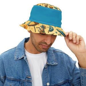 Colorful Bohemian Bucket Hat: Summer Sun Hat, Festival Accessory