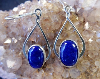 Lapis teardrop earrings