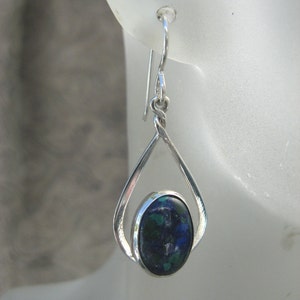 Azurite Teardrop Earrings image 3