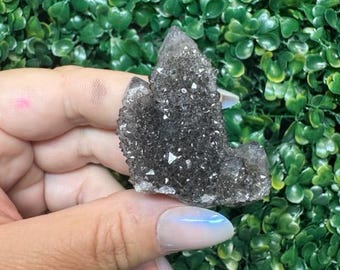 Puntas de cuarzo negro natural / Cristal curativo / Regalo metafísico