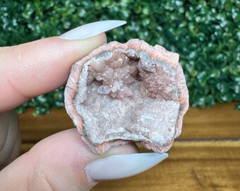 Natural Pink Amethyst Geode | Healing Crystal, Metaphysical Gift