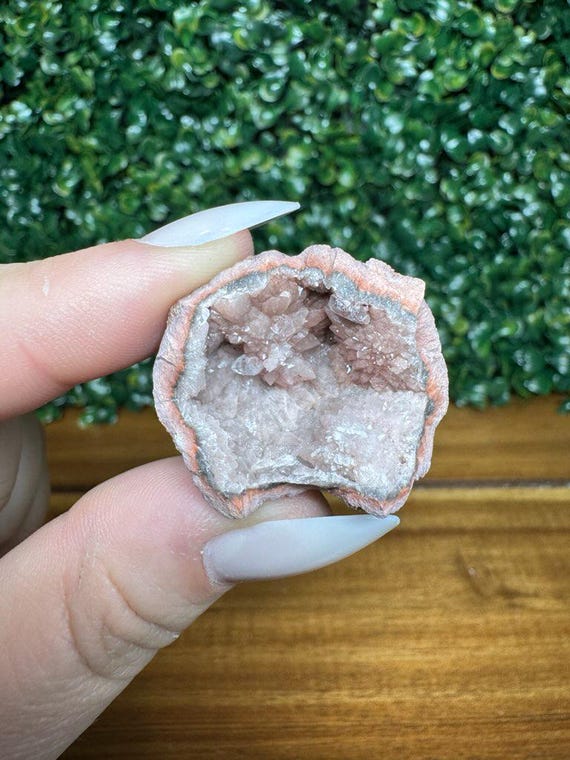 Natural Pink Amethyst Geode | Healing Crystal, Metaphysical Gift