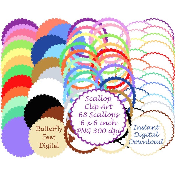 Jakobsmuschel Kreise PNG Clipart Foto Overlay digitaler Download