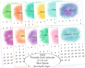 Calendrier Bourse Miniature 2023 Mini Calendrier Imprimable 2023 Calendrier De Poche Ou De Sac | Etsy France