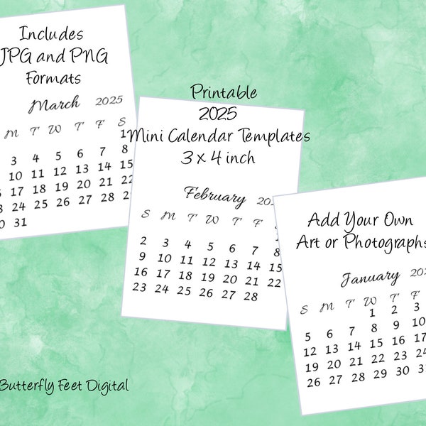 2025 Mini Desk Calendars - Etsy