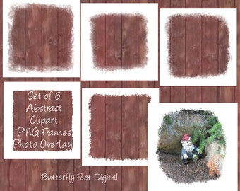 PNG Clipart Rahmen Bordüren Weiß Abstrakt Foto Overlay Quadrat 5x5 inch 6 Bilderrahmen Digitaler Download
