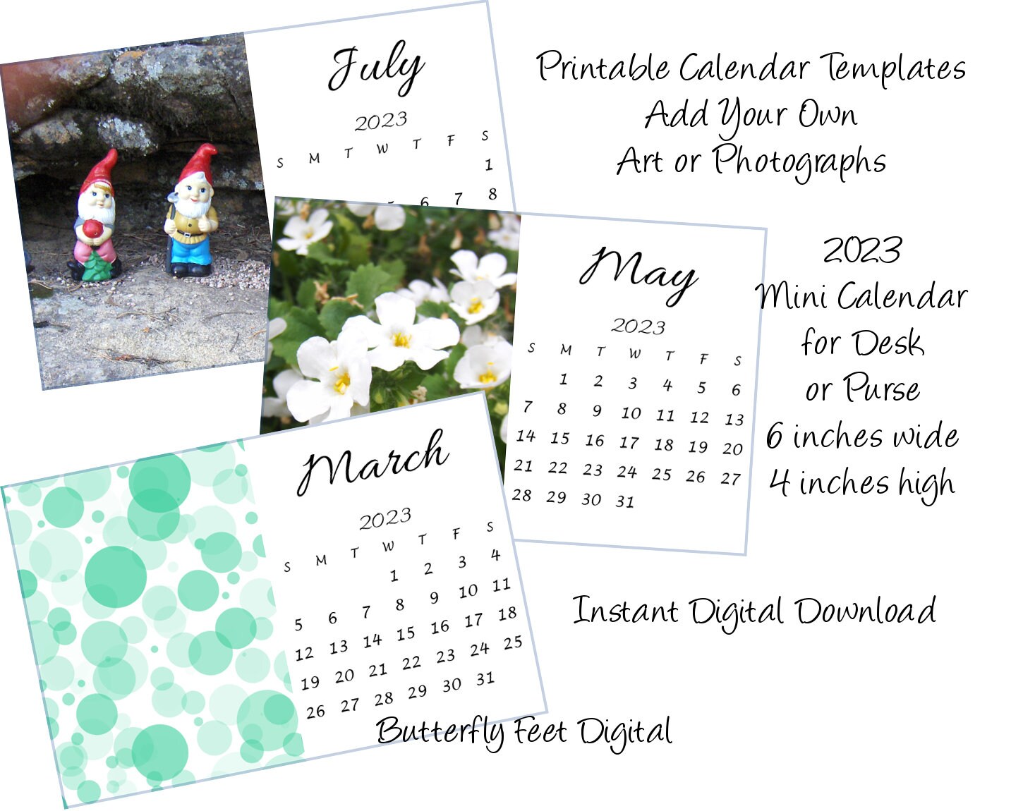 Calendar Template - Etsy