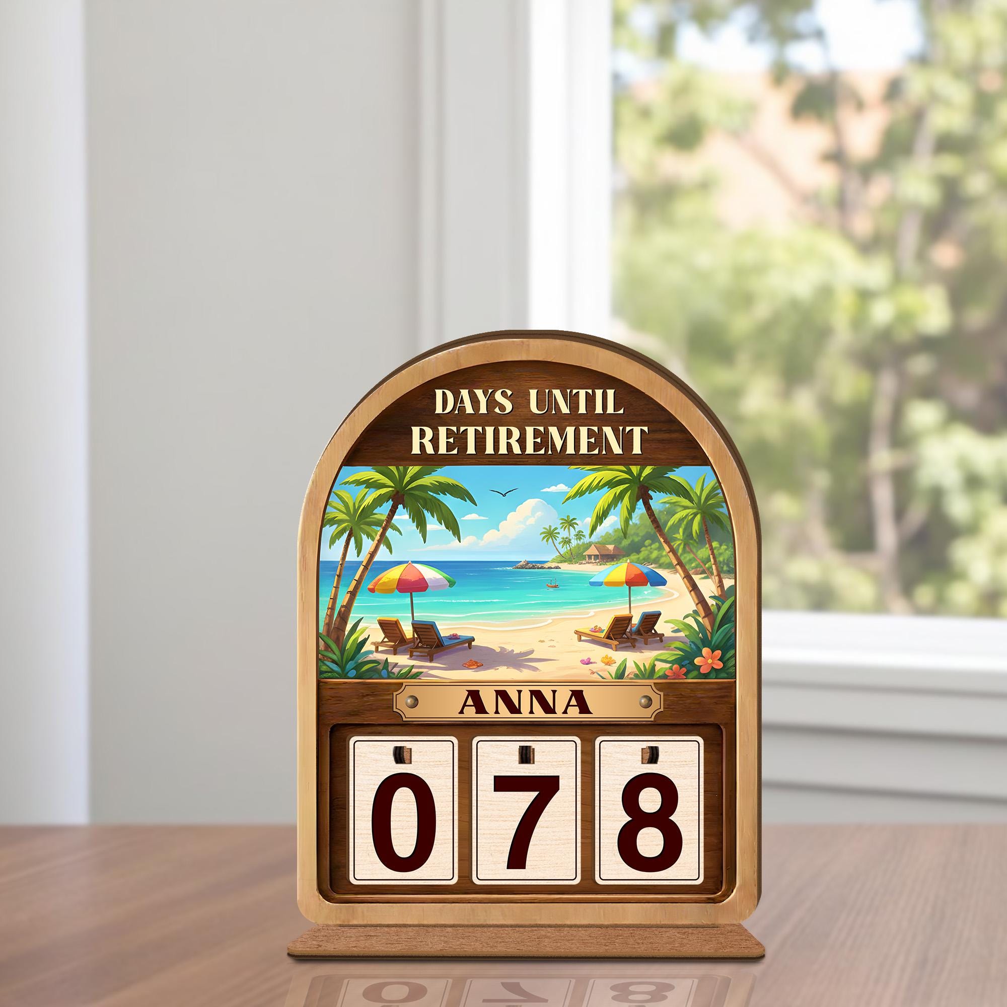 Personalized Retirement Countdown Sign, Days Until Retirement Tracker ...