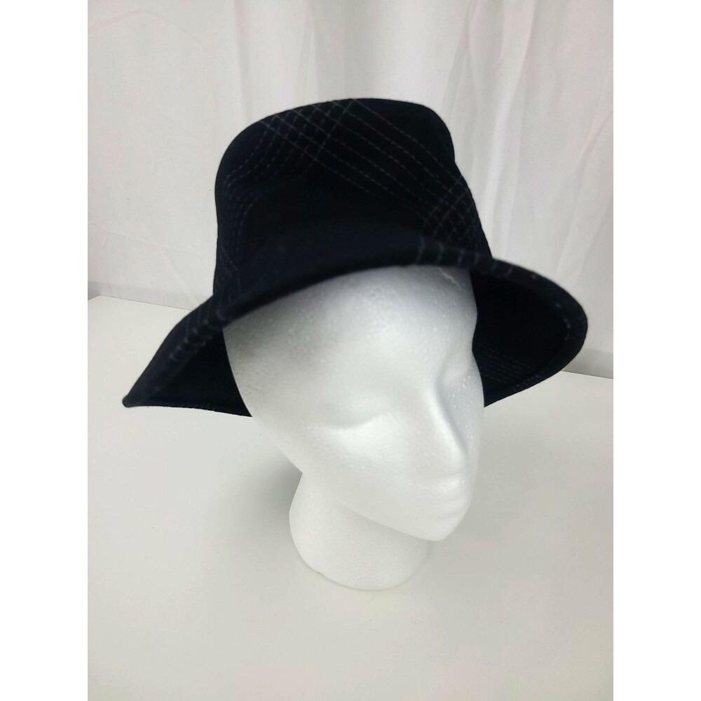 Charter Club 100% Wool Med Black Bucket Hat Unisex Silver  display picture 2
