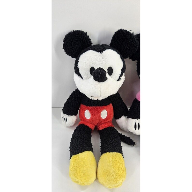 Vtg Lot Mickey & Minnie Mouse 13" Fleece Plush Gotta Get Gund Disney Store *see image 2