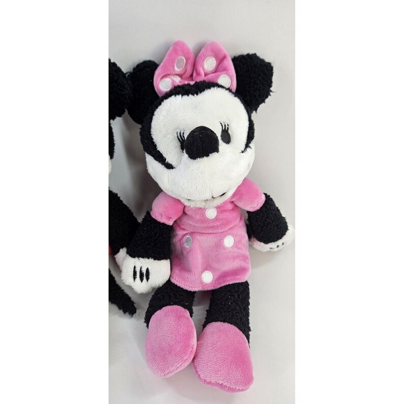Vtg Lot Mickey & Minnie Mouse 13" Fleece Plush Gotta Get Gund Disney Store *see image 3