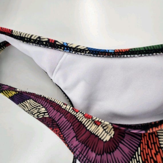 Abstract Colorful Mosaic Boho Sequin Festival Bin… - image 5