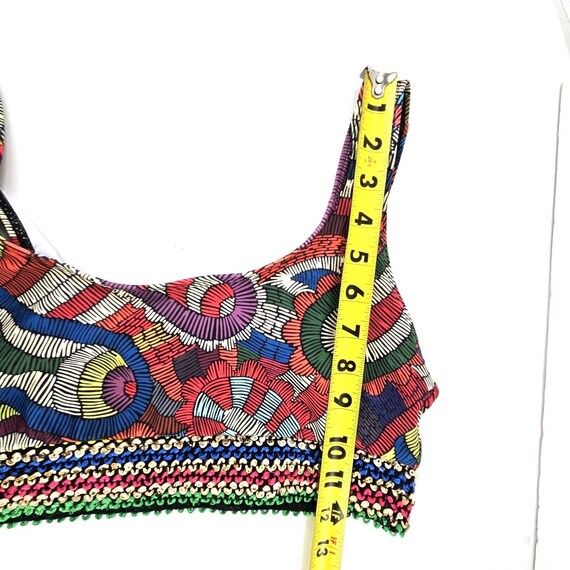 Abstract Colorful Mosaic Boho Sequin Festival Bin… - image 10