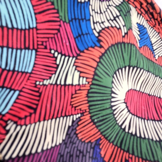 Abstract Colorful Mosaic Boho Sequin Festival Bin… - image 3