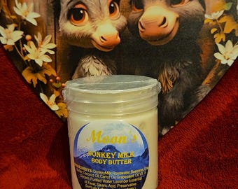Donkey Milk Body Butter, Organic Anti-aging, Brightening, Moisturizing Skincare