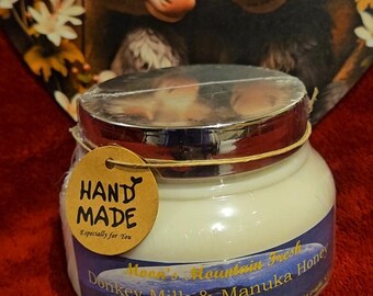 Donkey Milk Body Cream with Manuka Honey /Anti-aging, Brightening, Extra Moisturizing & Hydrating/8.5oz