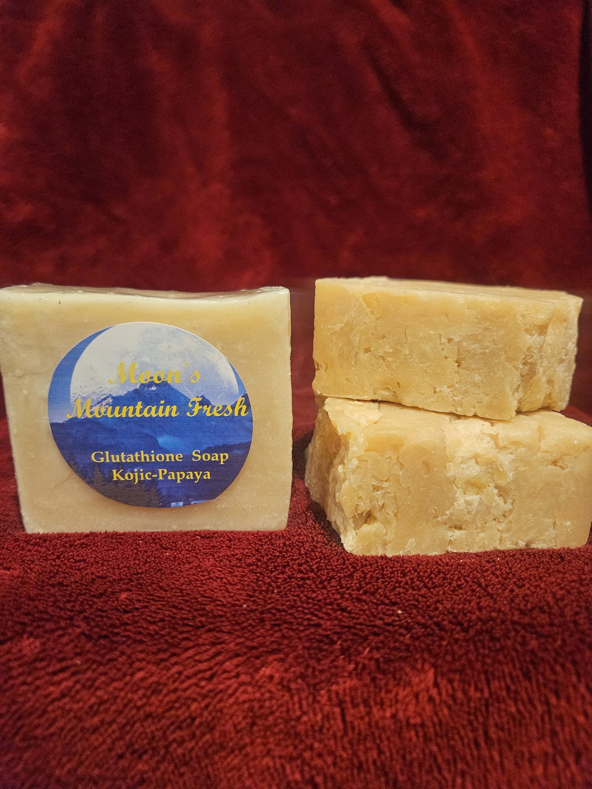 Glutathione Soap/Kojic/Papaya.. 4.5-5oz..Carrot Oil,Rosemary &Thyme Oil
