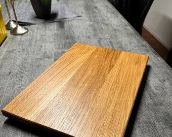 real wood cutting board made of oak