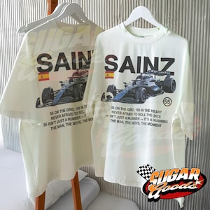 Carlos Sainz F1 Graphic Tee: Retro Racing Shirt