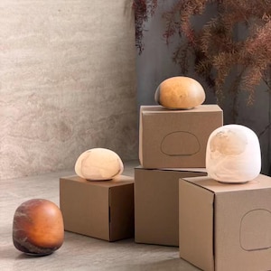 Portable Alabaster Lamp – Cordless Night Light