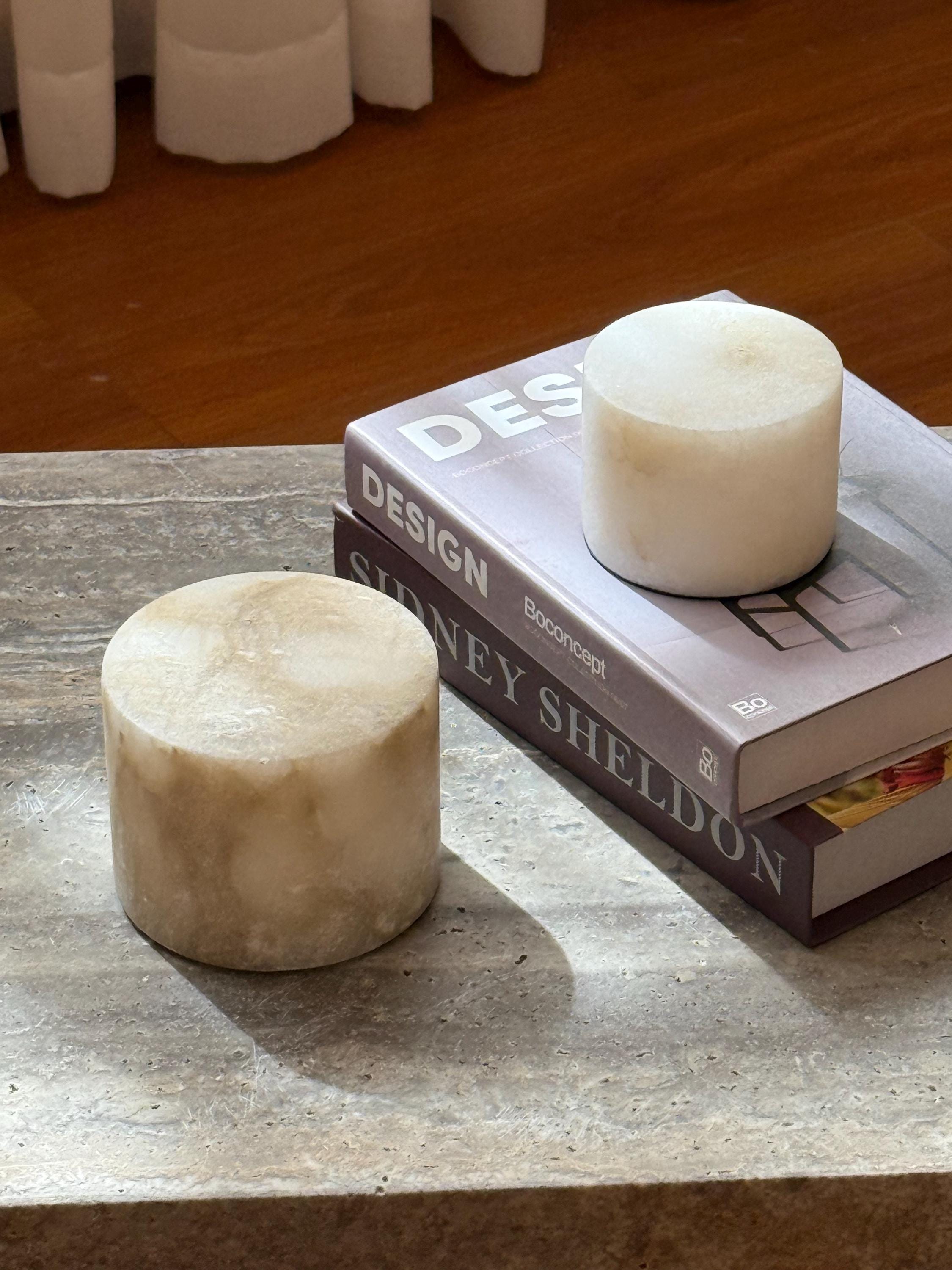 Portable Alabaster Lamp - Cordless Natural Glow, Seaside Serenity Light For Outdoor Dining & Coastal Nights