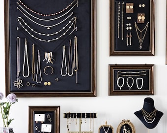 Bacheca in velluto vintage, mood board per l'interior design