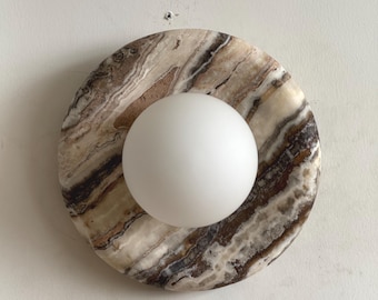 Marlowe Juno Karmania Traonyx 20, Traonyx Sconce, Modern Minimalist Handmade Wall Lamp