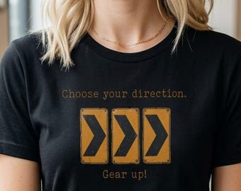 Comfort Colors 1717®, Vintage Road Sign T-Shirt, Choose Your Direction Tee, Minimalist Automotive Apparel
