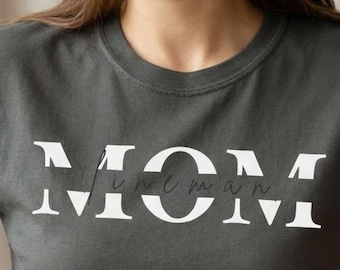 Lineman Mom Shirt: Minimalist Electrical Worker Support Tee