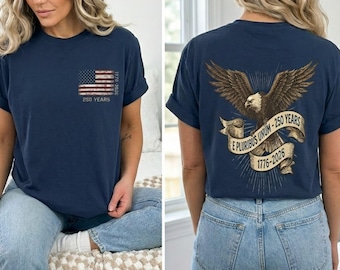 America 250th Anniversary Eagle Flag Shirt, 1776-2026 Patriotic Tee