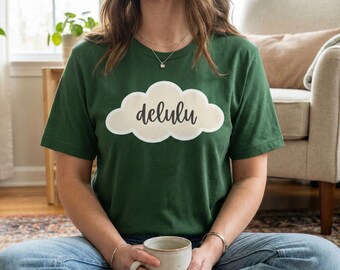 Delulu Cloud Shirt, Gen Z Slang Meme Top, Y2K Humor Apparel