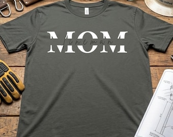 Lineman Mom Shirt: Minimalist Electrical Worker Support Tee