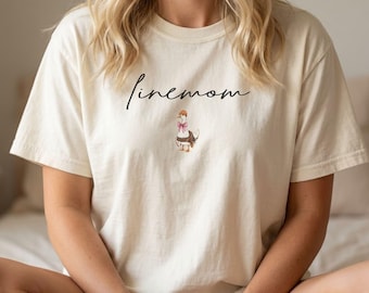 Linemom Shirt with Goose Graphic, Electrical Lineman Mom Apparel