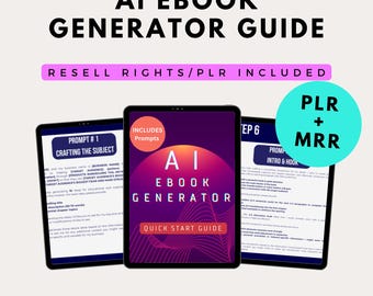 ChatGPT eBook Creator Ai eBook Generator, How to Write eBook with AI, Create eBook with ChatGPT PLR MRR Create Digital Products with ChatGPT
