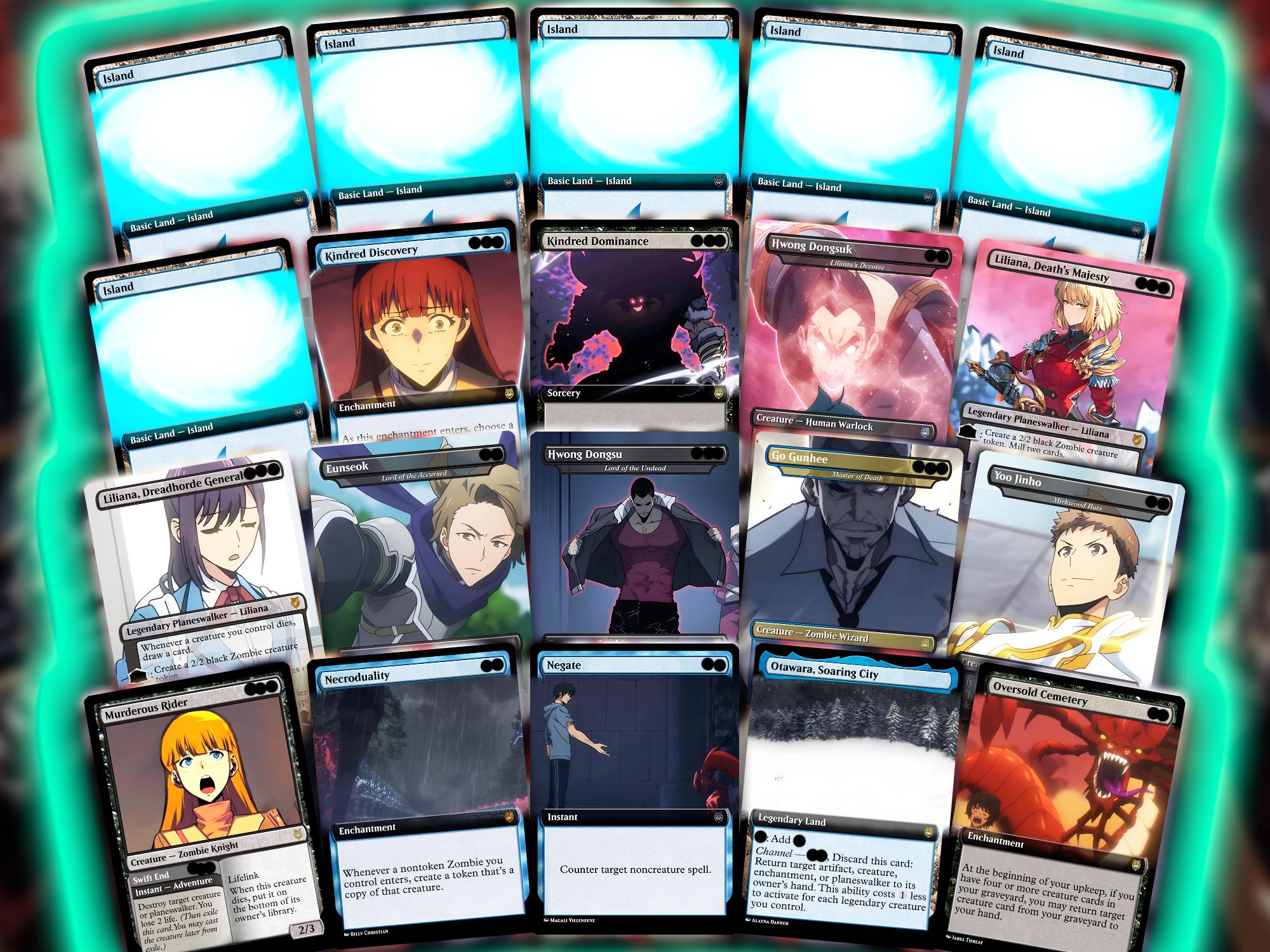 Solo Leveling Sung Jinwoo Zombie MTG Commander Deck – Wilhelt the