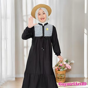 Soft and Cool Rayon Twill Gamis for Teenagers, Muslim Dress, Kids Abaya, Girls Abaya, Islamic Kids Wear, Girls Islamic Wear