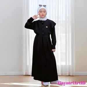 Moana Dress Kids Muslim Girls&#39; Gamis Dress, Muslim Dress, Kids Abaya, Girls Abaya, Islamic Kids Wear, Girls Islamic Wear