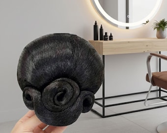 Extensión de moño de aspecto natural, elegante recogido instantáneo para bodas y fiestas.