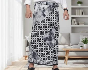 Cotton Batik Sarong Stampe Traditional  Modern Motif Unisex Adult Muslim Prayer Skirt