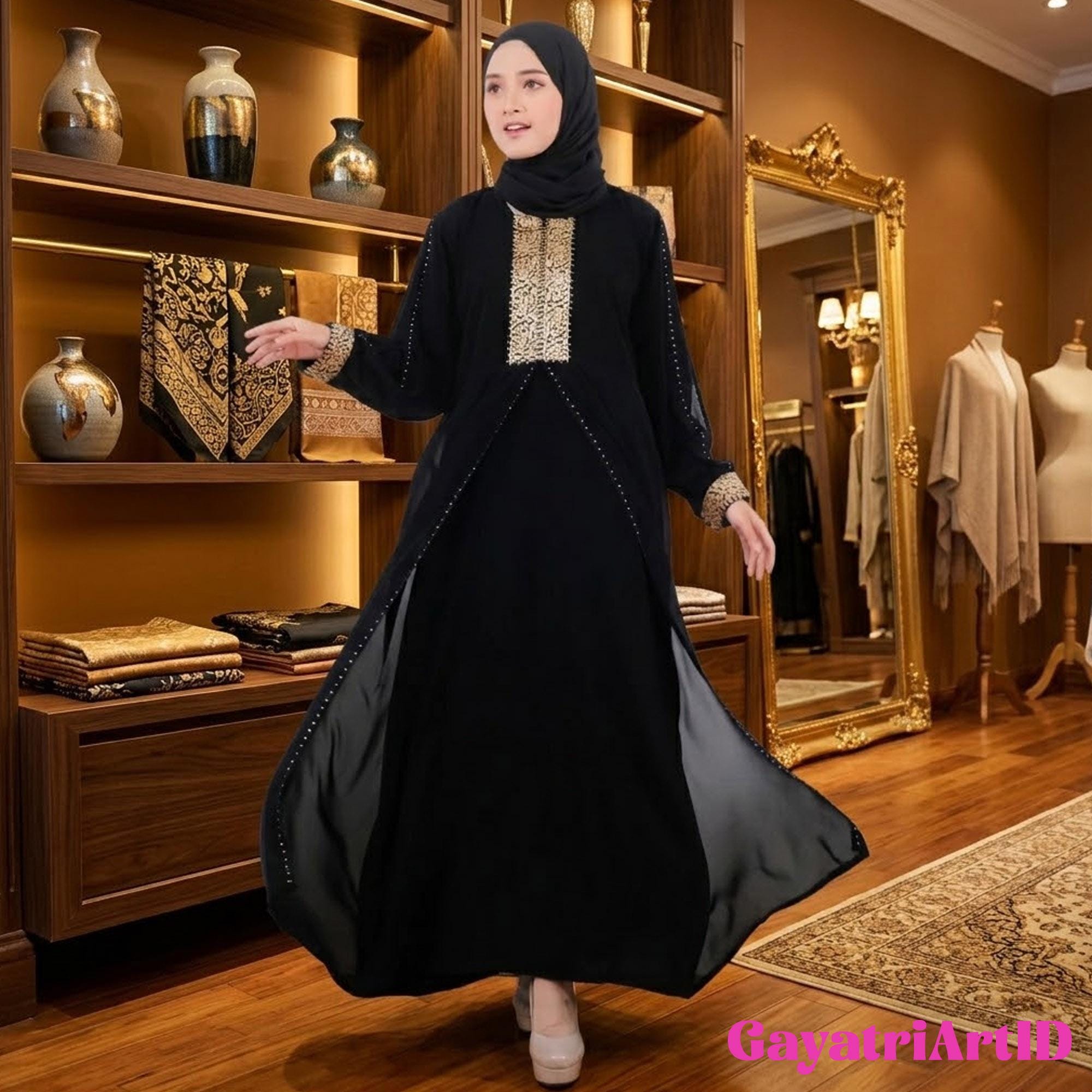 slim fit dress slacks Muslim Fashion Hijab Dress Printed Abayas for Women Turkish Dresses Du –  Waislamaa