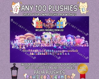Palia Any 100 Plushies - Plushie Selection - Make Your Plushie List - Palia Elderwood - Palia Custom List - Chapaa - Palcat - Palia Plushies