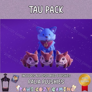 Tau Palia Plushies Pack - Palia Tau Plüschhie - Palia Chapaa Plüschtier - Chapaa Plüsch - Tau - Palia Plushie - Friendship Plüschtier - Palia Plushies
