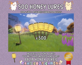 Palia Honey Lures Giga Pack - 500 Honey Lures - Bug Catching - Bug Lures - Bug Parties - Palia Insect Catching Supply - Palia Helpers