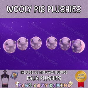 Palia Wooly Pig Plushies - Wooly Pig Trufflet Plushie - Pig In blanket Plush - Wrapped Piggy Plushie - Cute Piglet Plushie - Palia Plushies