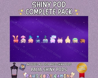 Palia Shiny Pod Complete Pack - Shiny Cappie - Cyrus - Eliot - Goldie - Lazlo - Maggie - Patch - Prissy - Rainer - Zenni - Palia Plushies