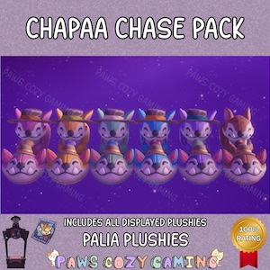 Palia Chapaa Plushies Pack - Chapaa Chase - Maji Markt - Chapaa Kissen - Chapaa Hut - Naanshi Nergaal Neena Inki Enkii - Palia Plushies