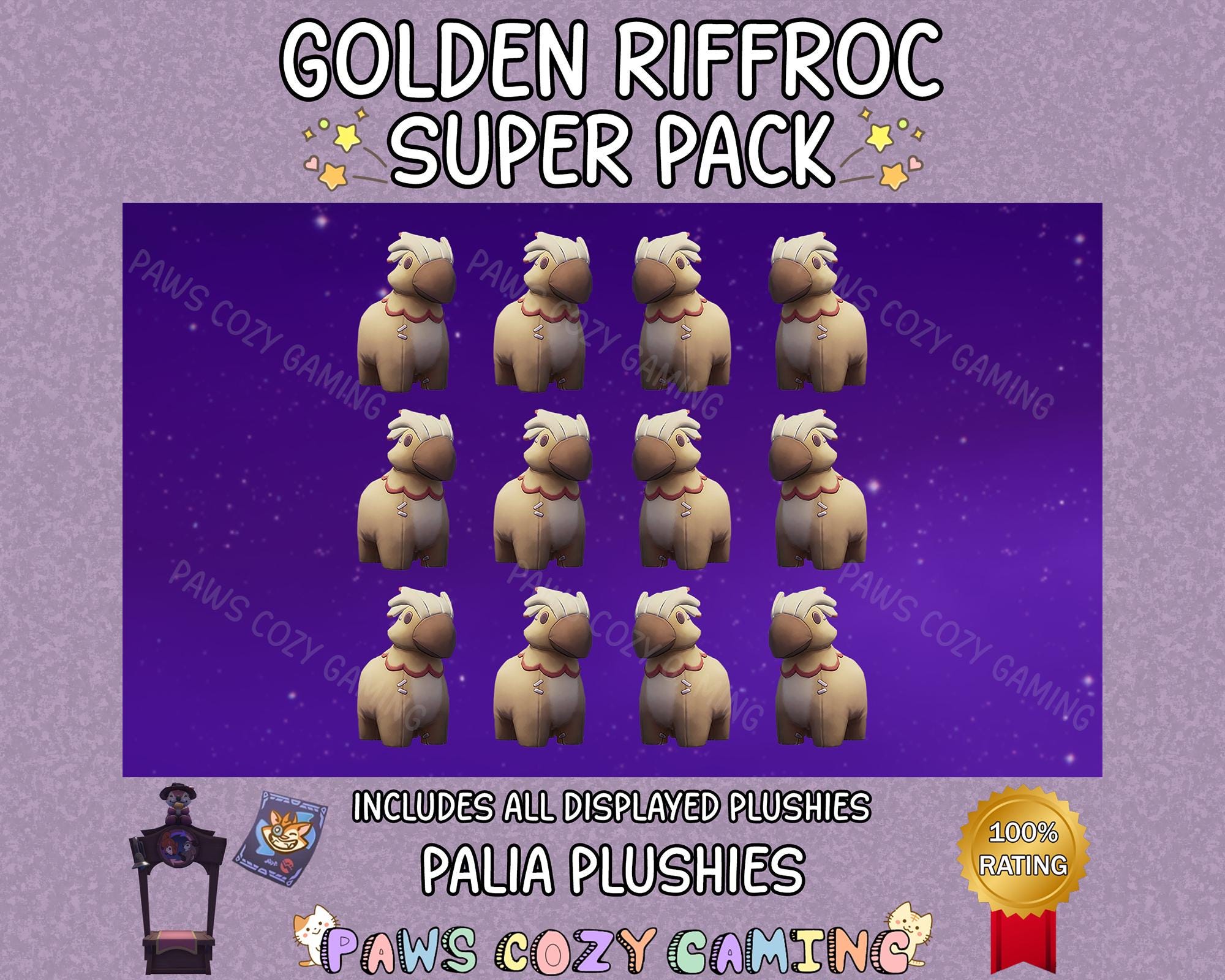 Palio Riffroc Palia Golden Riffroc Plushies Super Pack - Riffroc Plush - Fairground ...