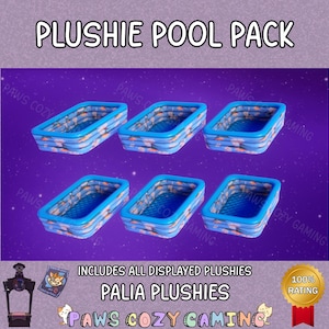 Palia Plushie Pool Pack - Palia Pools - Plushie Pool - Palia Summer Pool - Palia Fish Pool - Palia Elderwood Plushies Pool - Palia Plushies