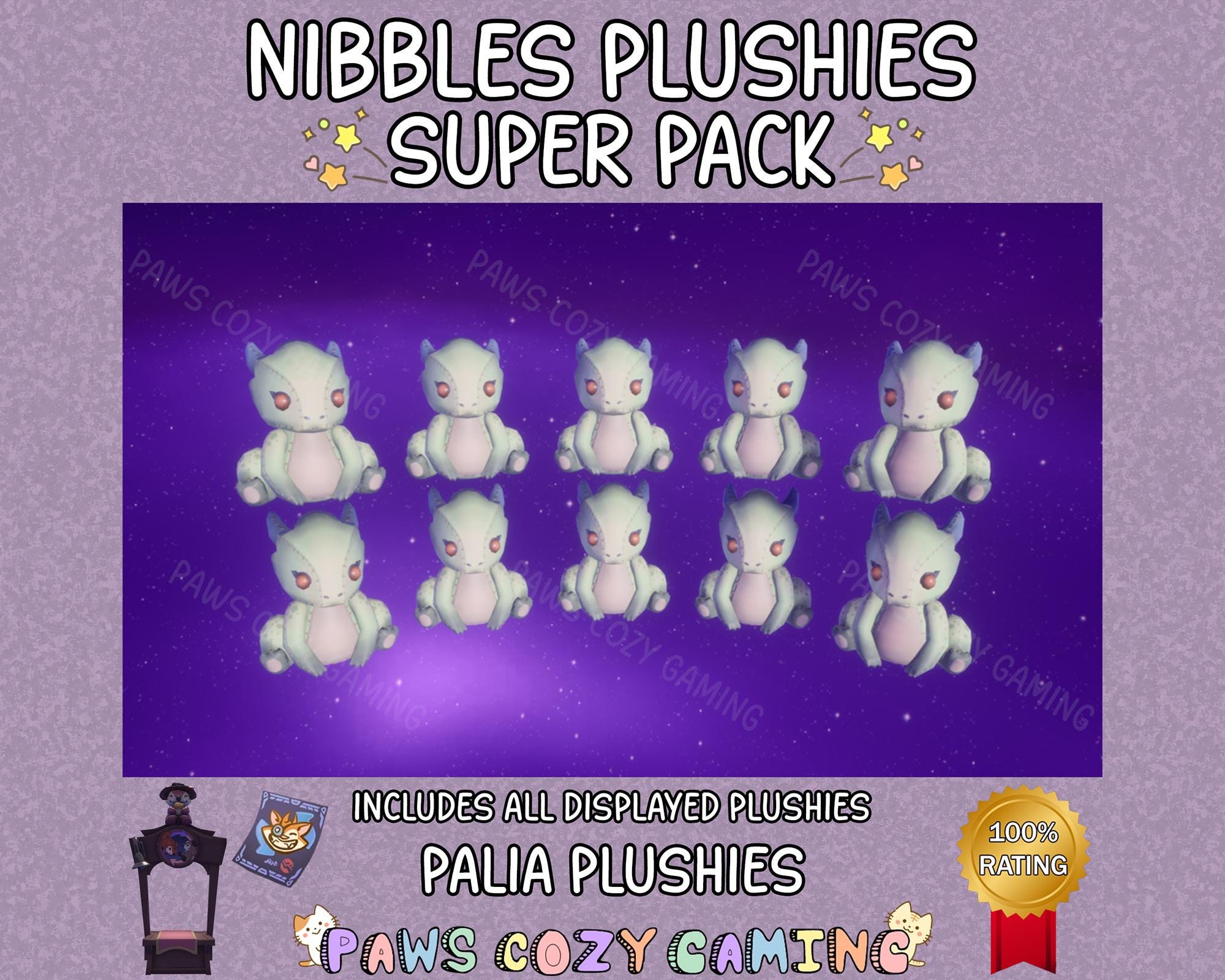 「てん‘s shop専用ページ」Palilis Palia Nibbles Plushies Super Pack - Nibbles the Drake 10 Pack